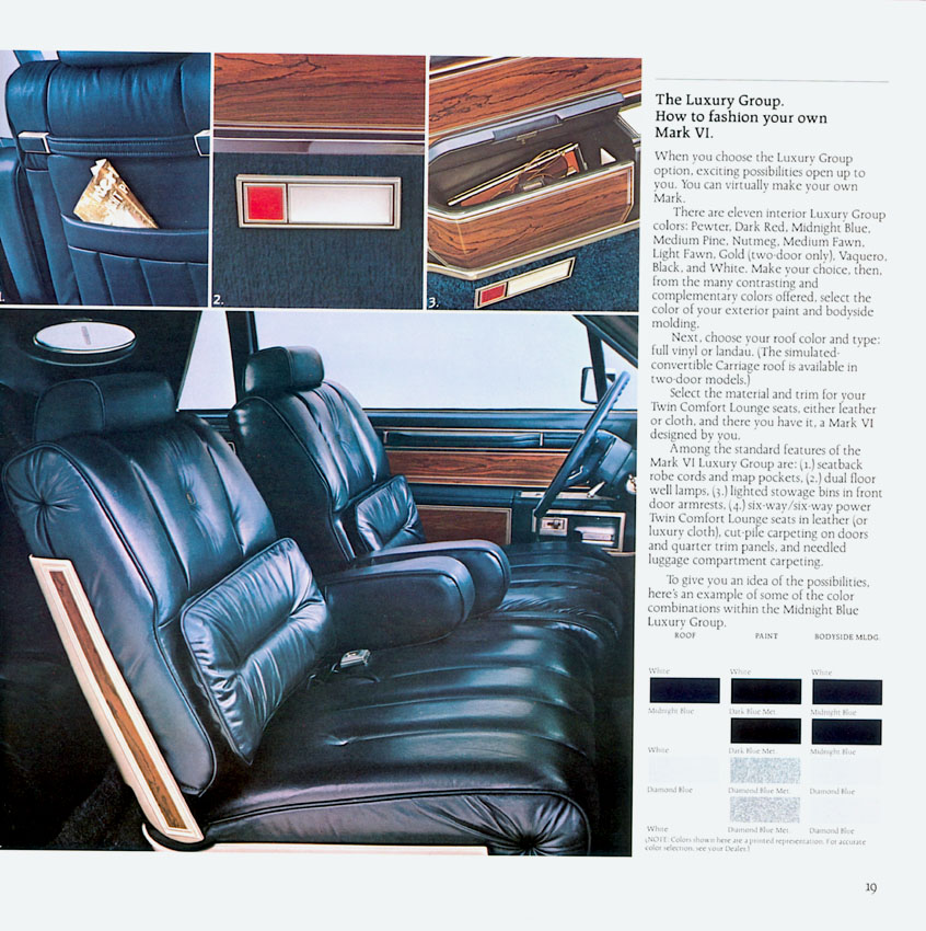 1981 Lincoln Continental Mark VI Brochure Page 12